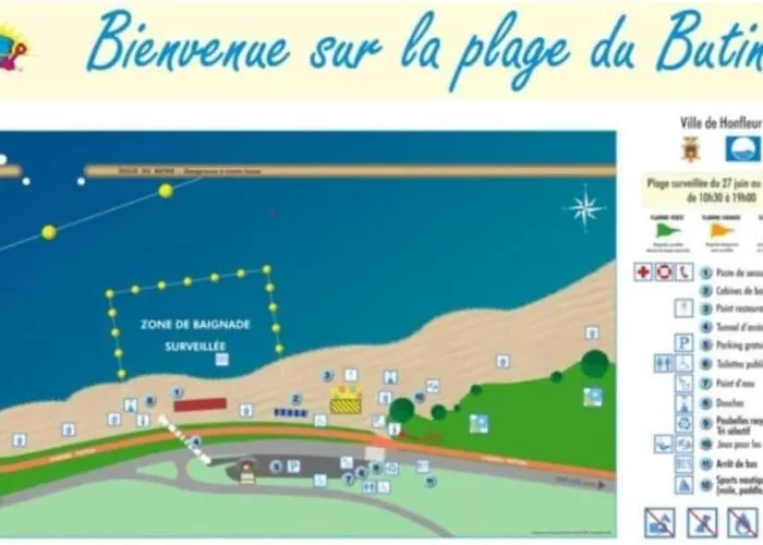 公寓 Le Jungle Honfleur Plage 10Min *